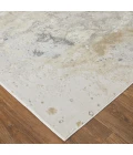 Feizy Astra Industrial Abstract, Gray/Gold/Ivory, 2'-10" x 7'-10" Runner
