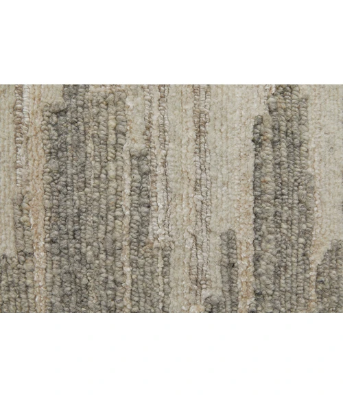 Feizy Navaro Casual Gradient & Ombre, Ivory/Tan, 9' x 9' Round Rug