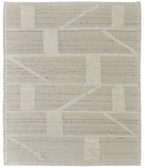 Feizy Ashby Mid-Century Modern Geometric, Ivory, 9'-6" x 13'-6" Area Rug
