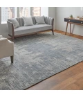 Feizy Eastfield Casual Abstract, Gray, 8' x 8' Round Rug
