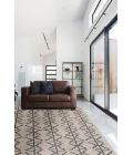 Feizy Enzo Global Geometric, Black/Taupe/Gray, 9'-6" x 13'-6" Area Rug