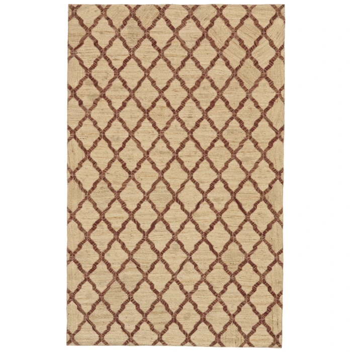 Feizy Bermuda Global Trellis & Lattice, Brown/Tan, 4' x 6' Accent Rug