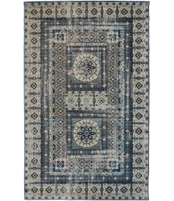 Feizy Nolan 39BYF GRAY/BLUE Area Rug 6 ft. 5 in. X 9 ft. 6 in. Rectangle