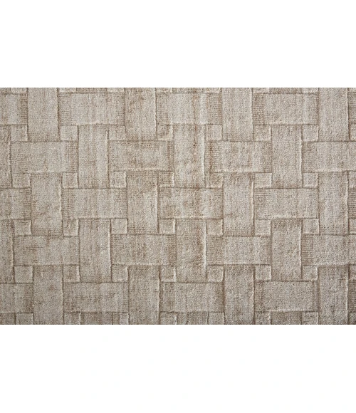 Feizy Redford Minimal Viscose Rug, Beige, 9' x 12' Area Rug