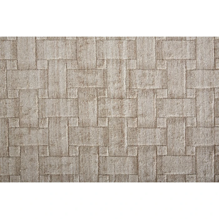 Feizy Redford Minimal Viscose Rug, Beige, 12' x 15' Area Rug
