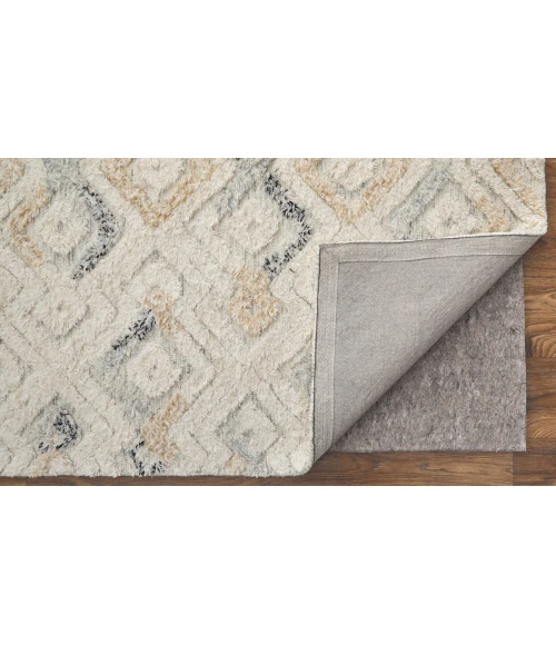 Feizy Anica Bohemian & Eclectic Moroccan, Ivory/Gray/Black, 12' x 15' Area Rug