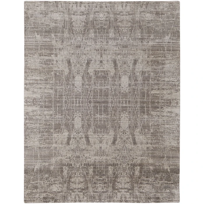 Feizy Eastfield Casual Abstract, Gray/Ivory, 2'-6" x 14' Runner