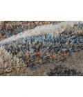 Feizy Mynka Bohemian & Eclectic Diamond, Tan/Ivory/Blue, 4' x 6' Accent Rug