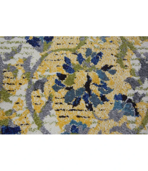 Feizy Brixton Cottage Scroll, Ivory/Gold/Green, 10' x 13'-2" Area Rug