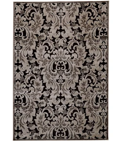 Feizy Saphir 3788F BLACK/SILVER Area Rug 7 ft. 6 in. X 10 ft. 6 in. Rectangle