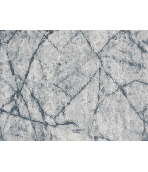 Feizy Atwell Contemporary Marble Accent Rug, Teal Blue/Gray, 3ft x 5ft