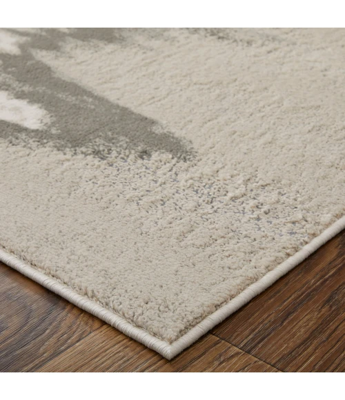 Feizy Micah Casual Abstract, Gray/Taupe/Ivory, 1'-8" x 2'-10" Accent Rug