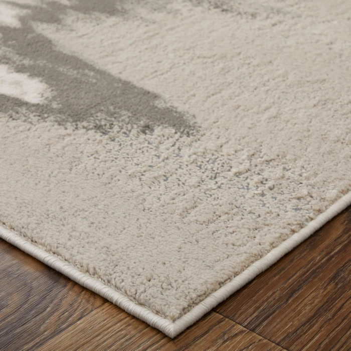 Feizy Micah Casual Abstract, Gray/Taupe/Ivory, 2'-10" x 7'-10" Runner