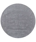 Feizy Luna Casual Solid, Gray/Blue, 10' x 10' Round Rug