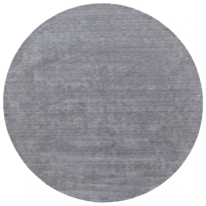 Feizy Luna Casual Solid, Gray/Blue, 10' x 10' Round Rug