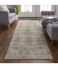 Feizy Kaia Casual Distressed, Tan/Ivory/Orange, 2'-6" x 8' Runner