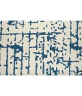 Feizy Dineen Mid-Century Modern Abstract, Ivory/Blue, 8' x 10' Area Rug
