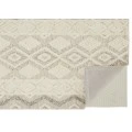 Feizy Anica Moroccan Wool Tufted Rug, Moroccan Style, Ivory/Gray, 9ft x 12ft Area Rug