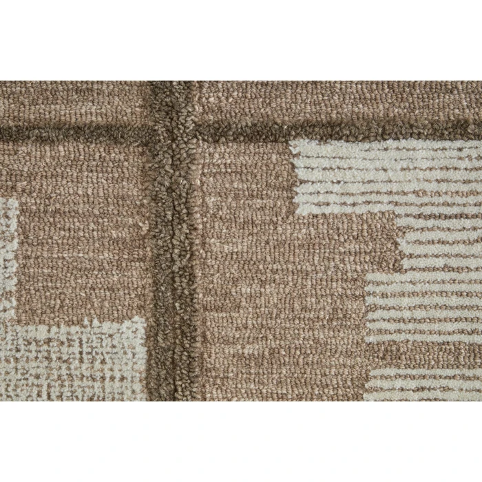 Feizy Winston Brown/Ivory/Tan WNS8B01F 2ft. x 3ft. Rect. Rug