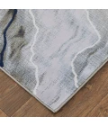 Feizy Gaspar Industrial Abstract, Taupe/Gray/Blue, 6'-7" x 9'-6" Area Rug