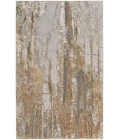 Feizy Aura Casual Abstract, Ivory/Gold/Brown, 1'-8" x 2'-10" Accent Rug