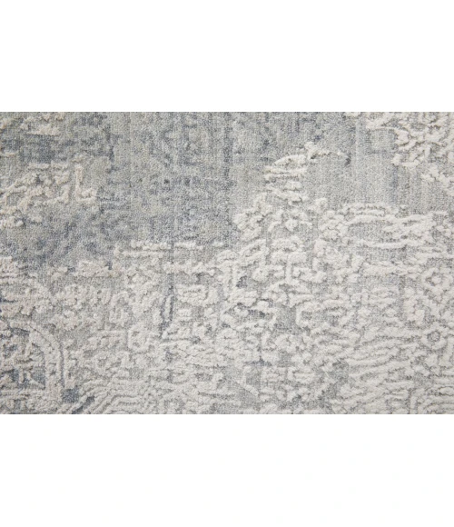 Feizy Eastfield Casual Abstract, Silver/Gray, 2'-6" x 10' Runner