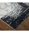 Feizy Coda Industrial Abstract, Black/White, 5' x 8' Area Rug