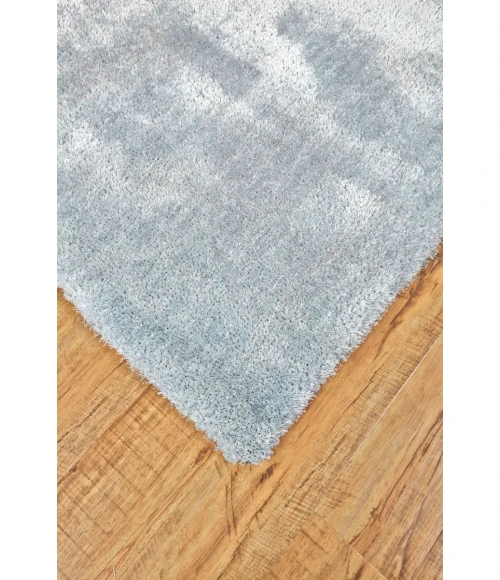 Feizy Marbury Casual Solid, Blue/Ivory, 9'-6" x 13'-6" Area Rug