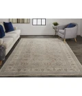 Feizy Marquette Rustic Persian Farmhouse Rug, Gray/Blue/Rust, 2ft x 3ft Accent Rug