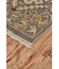 Feizy Amherst Classic Bordered, Blue/Gold/Red, 9'-6" x 13'-6" Area Rug