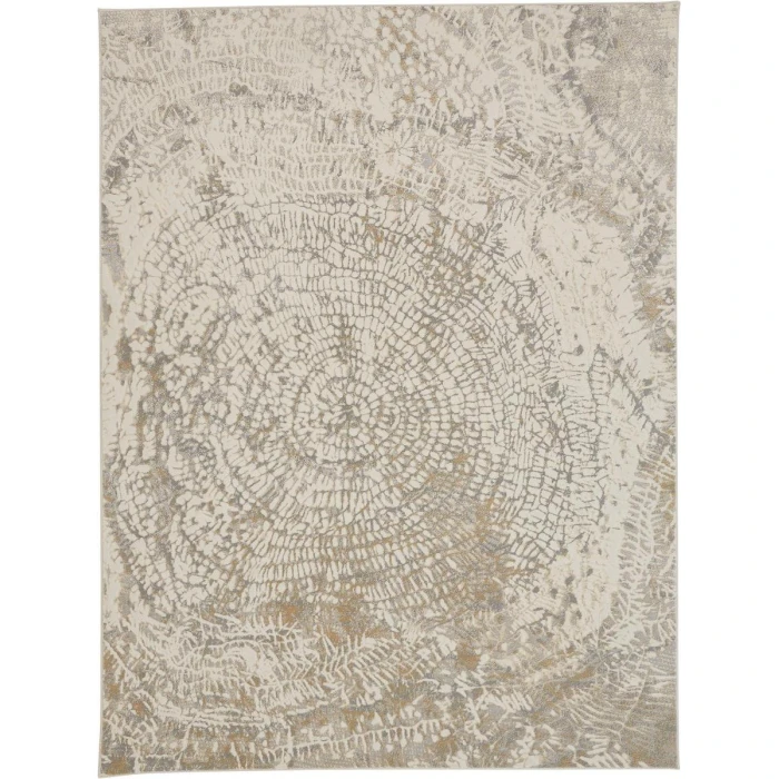 Feizy Parker SILVER/IVORY PRK3702F 9 ft. X 12 ft. Rectangle Rug