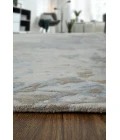Feizy Zarah Industrial Watercolor, Gray/Tan/Blue, 8' x 10' Area Rug