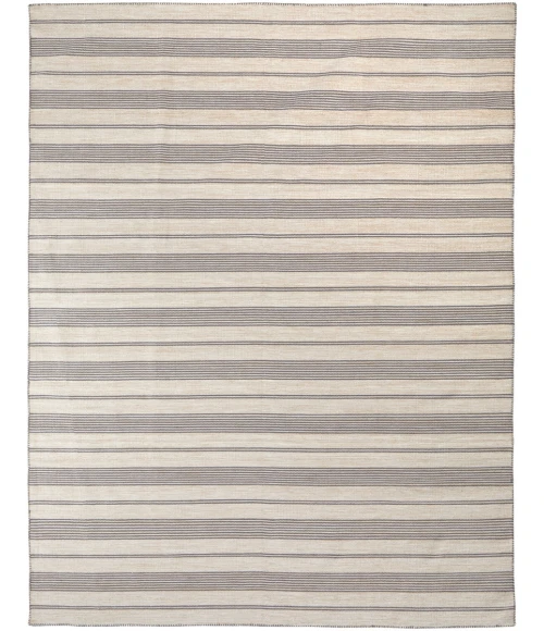 Feizy Duprine Casual Stripes, Gray/Ivory, 4' x 6' Accent Rug