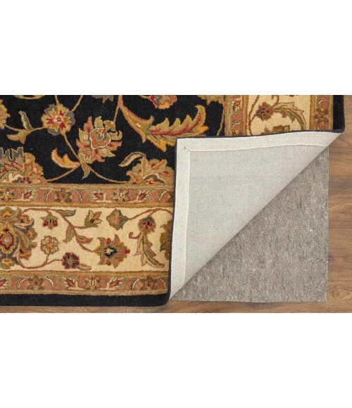Feizy Wagner Classic Oriental, Black/Gold/Tan, 5' x 8' Area Rug