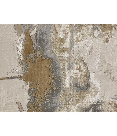 Feizy Aura GOLD/GRAY AUR3737F 5 ft. X 7 ft. Rectangle Rug