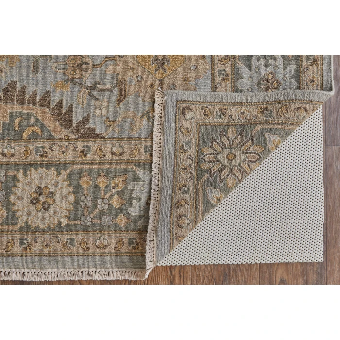 Feizy Corbitt Classic Oriental, Blue/Gold/Gray, 7'-9" x 9'-9" Area Rug