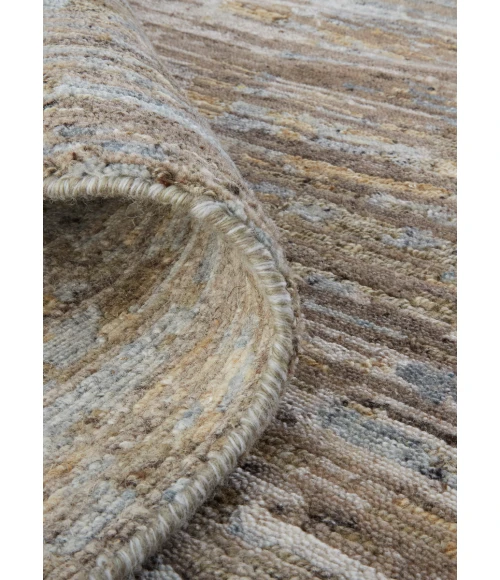 Feizy Conroe Luxe Abstract Hand-Knot Rug, Bronze Brown, 8ft-6in x 11ft-6in Area Rug