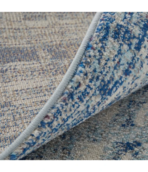 Feizy Edgemont Casual Abstract, Blue/Ivory, 10' x 14' Area Rug