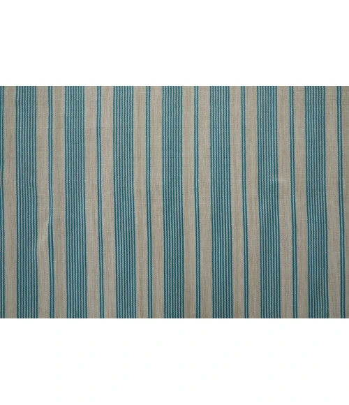 Feizy Duprine Casual Stripes, Ivory/Blue, 8' x 11' Area Rug