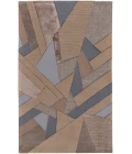 Feizy Nash Farmhouse Geometric, Tan/Brown/Blue, 5' x 8' Area Rug