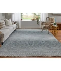 Feizy Branson Casual Solid, Blue/Ivory/Brown, 2' x 3' Accent Rug