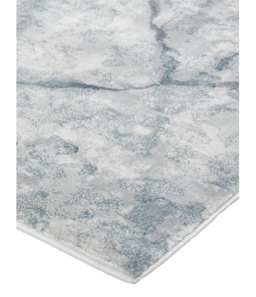 Feizy Atwell Contemporary Marble Accent Rug, Teal Blue/Gray, 3ft x 5ft