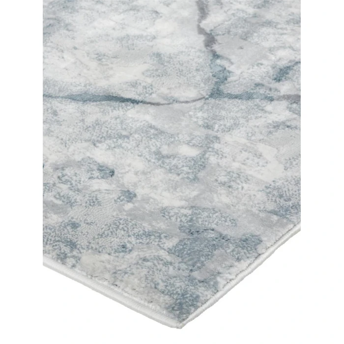 Feizy Atwell Contemporary Marble Accent Rug, Teal Blue/Gray, 2ft x 3ft