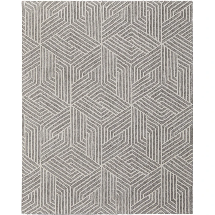 Feizy Lytton Gray/Ivory T24T8010 12ft. x 15ft. Rect. Rug