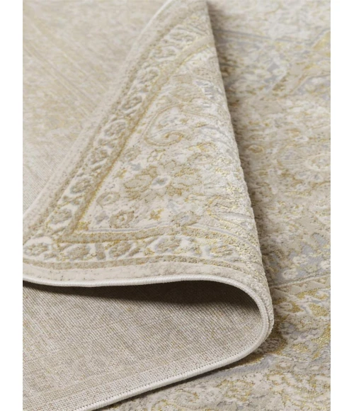 Feizy Aura Classic Oriental, Ivory/Gold, 8' x 10' Area Rug
