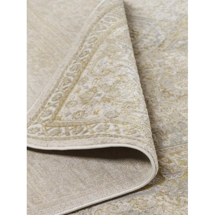 Feizy Aura Classic Oriental, Ivory/Gold, 3'-11" x 6' Accent Rug