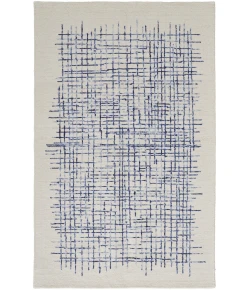 Feizy Maddox 8630F IVORY/NAVY Area Rug 5 ft. X 8 ft. Rectangle