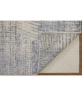 Feizy Eastfield Casual Abstract, Blue/Ivory/Gray, 2' x 3' Area Rug
