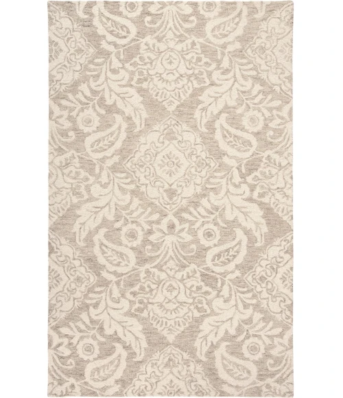 Feizy Belfort Modern Floral Paisley Rug, Latte Tan/Ivory, 9ft x 12ft Area Rug