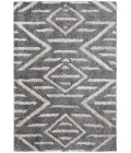 Feizy Mynka Bohemian & Eclectic Diamond, Gray/Ivory, 7'-11" x 10' Area Rug